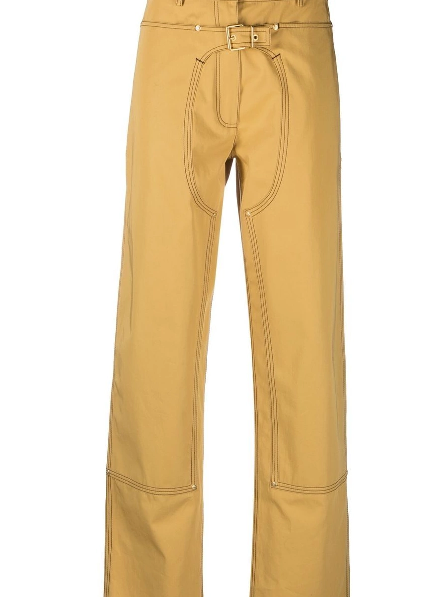 Cheap straight Stella McCartney Women buckle-detail trousers 0326